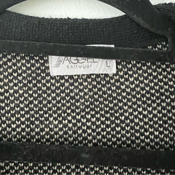 AGGEL Knitwear Wool Blend Longline Aztec Tribal Boho Cardigan Jacket L - Picture 5 of 6